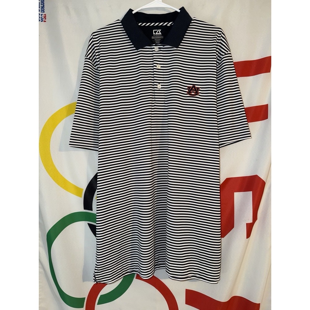 Cutter Buck Auburn Tigers Polo Shirt Mens 2XL Golf Football
